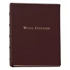 Wine Dossier in Bordeaux Goatskin Leather
