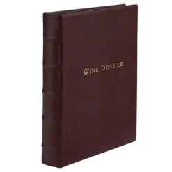 Wine Dossier in Bordeaux Goatskin Leather