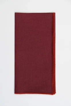 Wine Napkin Orange Small Trim, Set of 4