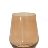 Wine Stemless, Set of 6 Amber Smoke