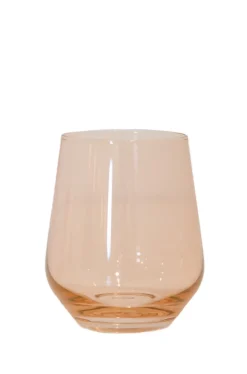 Wine Stemless, Set of 6 Blush Pink