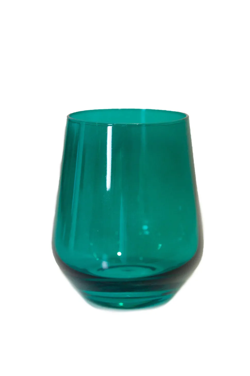 Wine Stemless, Set of 6 Emerald Green