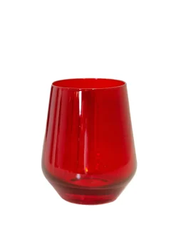 Wine Stemless, Set of 6 Red