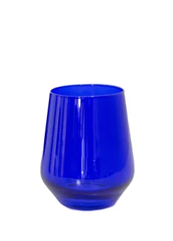 Wine Stemless, Set of 6 Royal Blue