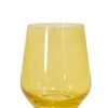 Wine Stemless, Set of 6 Yellow