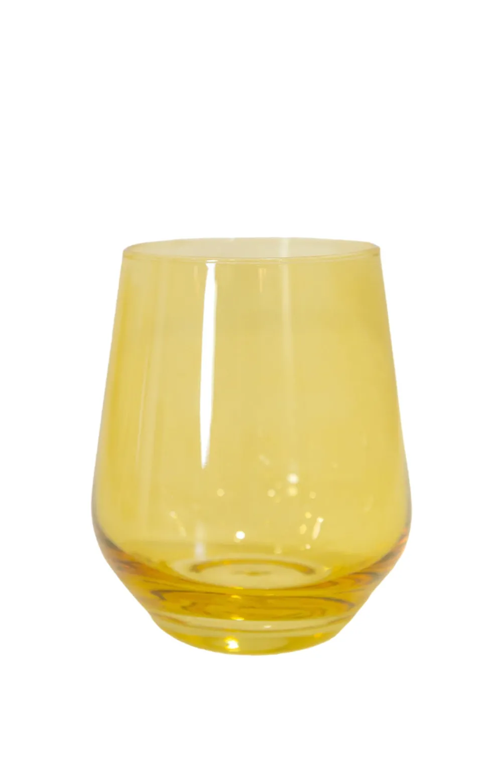 Wine Stemless, Set of 6 Yellow