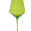 Wine Stemware, Set of 6 Forest Green