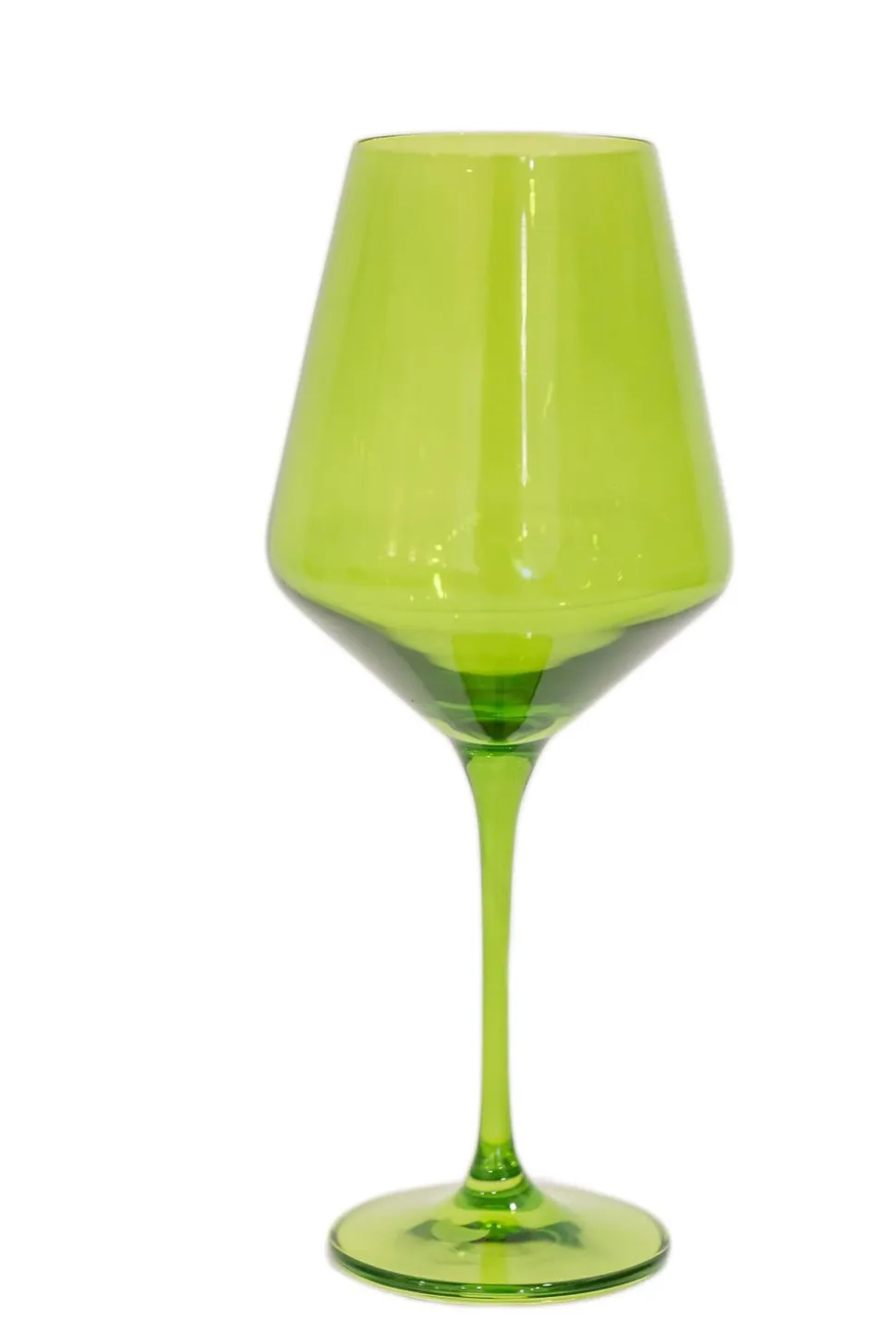 Wine Stemware, Set of 6 Forest Green