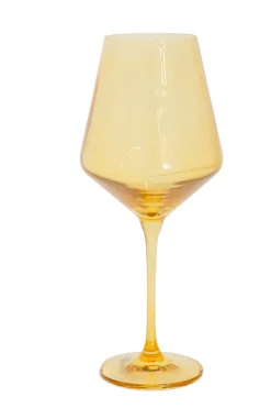 Wine Stemware, Set of 6 Yellow