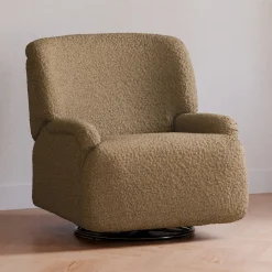 Winslow Extra Wide Recliner and Swivel Glider in Cortado Shearling