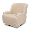 Winslow Extra Wide Recliner and Swivel Glider in Chai Shearling