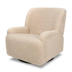 Winslow Extra Wide Recliner and Swivel Glider in Chai Shearling