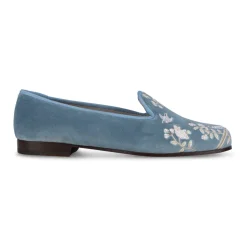 Winter Garden Sky Velvet Slipper