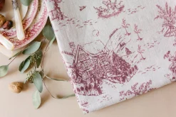 Winter Wonderland Toile Tablecloth