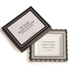 Wise Sayings Gentleman's Desk Tray Each in Gift Box, Set of 6