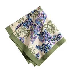 Wisteria Green & Blue Napkins, Set of 6