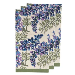 Wisteria Green & Blue Tea Towels, Set of 3
