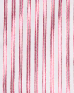 Women’s Antique Red Ticking Pajama Set