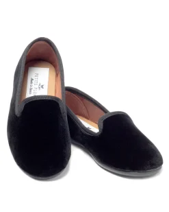 Women’s Black Velvet Hamptons Loafer