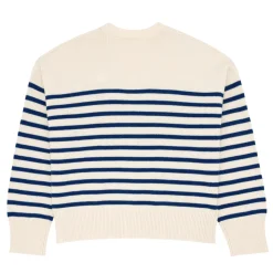 Women’s Breton Stripe V-Neck Knit Cardigan