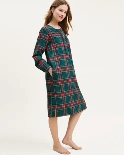 Women’s Brushed Twill Beatrice Nightgown in Kensington Tartan