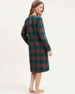 Women’s Brushed Twill Beatrice Nightgown in Kensington Tartan