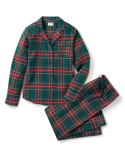 Women’s Brushed Twill Pajama Set in Kensington Tartan