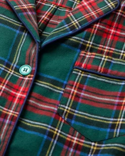 Women’s Brushed Twill Pajama Set in Kensington Tartan