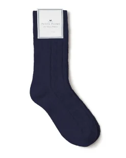 Women’s Cashmere Socks in Navy