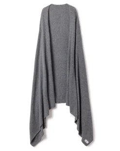 Women’s Cashmere Wrap in Dark Grey