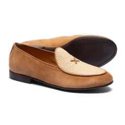 Women's Cognac Raffia Milano Loafer