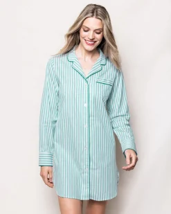 Women’s Emerald Ticking Nightshirt