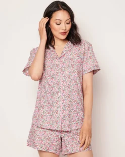 Women’s Fleurs de Rose Short Sleeve Short Set