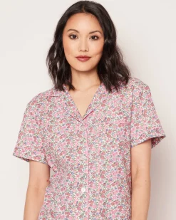 Women’s Fleurs de Rose Short Sleeve Short Set