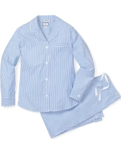 Women’s French Blue Seersucker Pajama Set