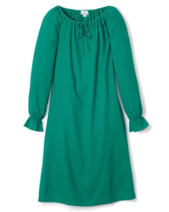 Women’s Green Flannel Delphine Nightgown