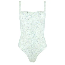 Women's Hibiscus Ditsy Simple Neckline One Piece