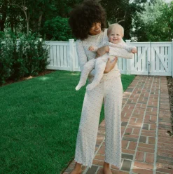 Women’s Marigold Floral Pima Pajamas Set