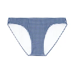 Women's Navy Gingham Bikini Bottom