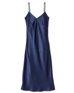 Women’s Navy Silk Cosette Night Dress