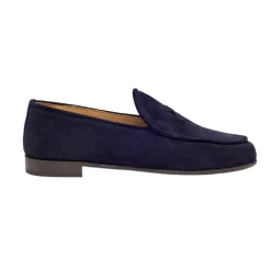 Women's Navy Suede Milano Loafer
