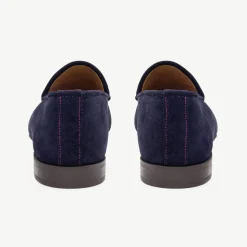Women's Navy Suede Milano Loafer