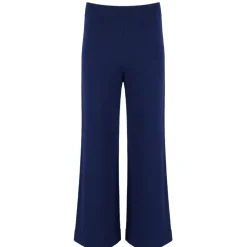 Women’s Navy Wide Leg Knit Pant