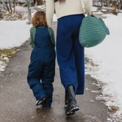 Women’s Navy Wide Leg Knit Pant