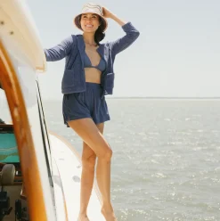 Women’s Newport Navy French Terry Jacket