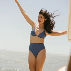 Women’s Newport Navy Triangle Bikini Top