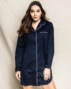 Women’s Nightshirt in Navy Twill