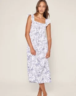Women's Pima Clara Nightgown in Timeless Toile