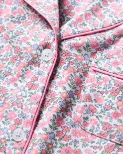 Women’s Pima Crop Set in Fleurs de Rose