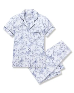 Women’s Pima Crop Set in Timeless Toile